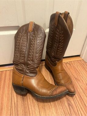 TONY LAMA Gold Label Men’s Cowboy Boots Size 8 D 6243 Lizard Tips Made In USA